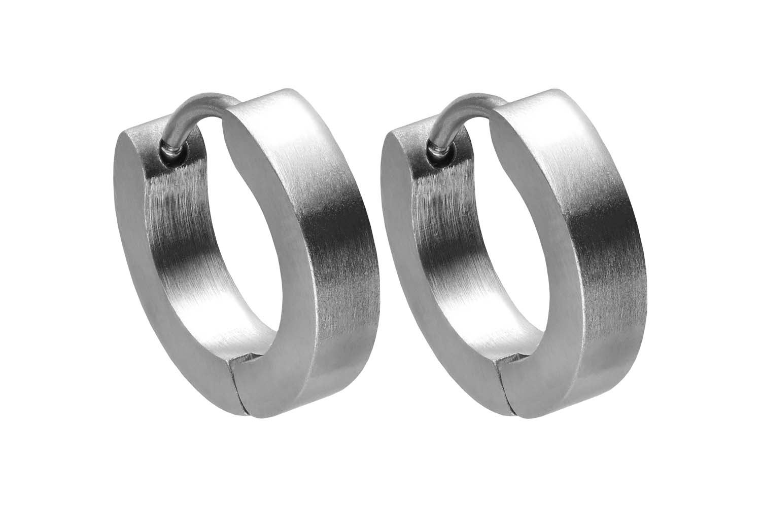 Chirurgenstahl Creolen - matt von Piercingline